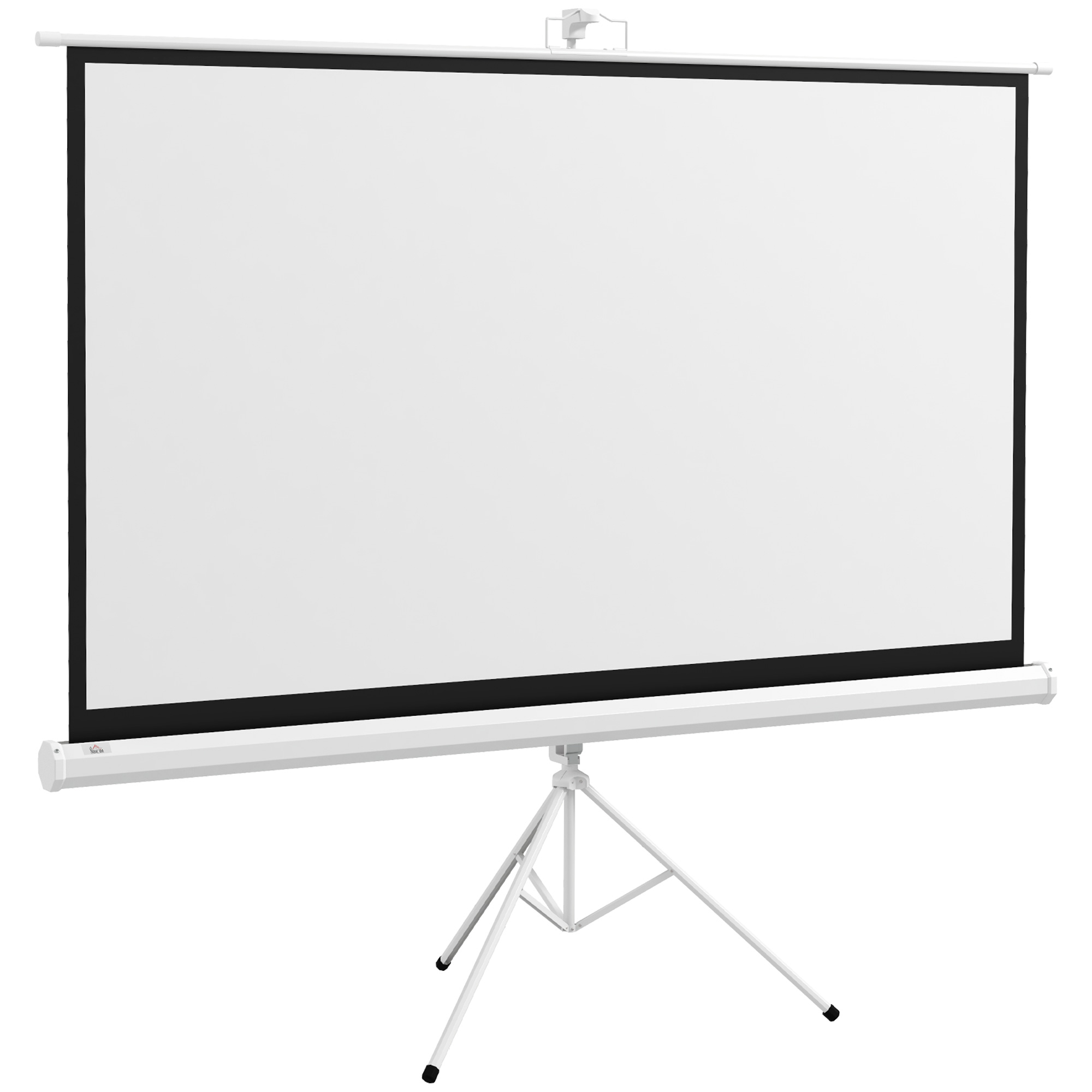 Beamer Leinwand mit Stativ 186 x 105 cm 84 Zoll 16:9 HD 4K Rollo-Leinwand