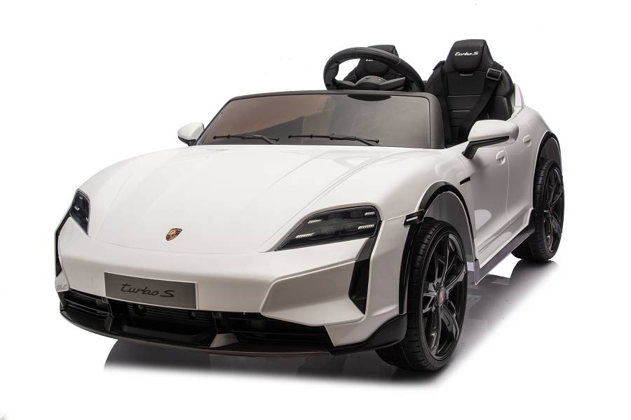 Elektro Kinderfahrzeug „Porsche Taycan Turbo S“ - weiß