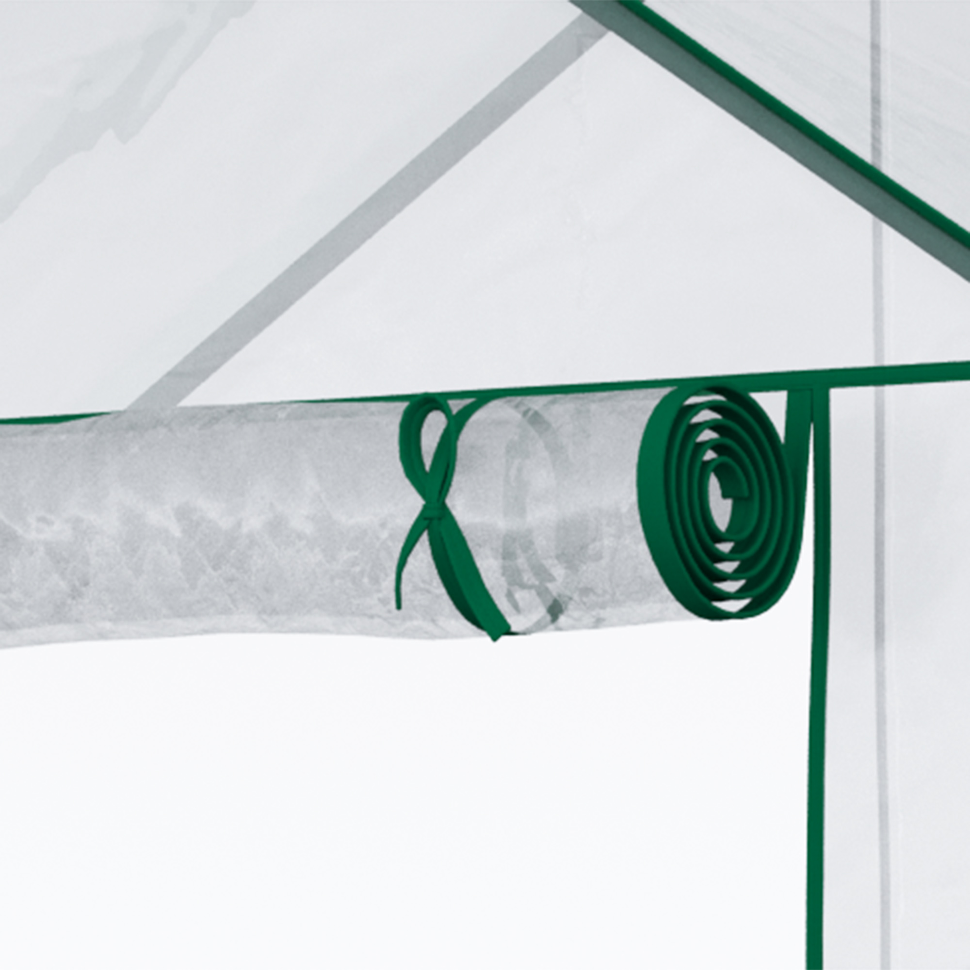 Foliengewächshaus begehbares Gartenhäuschen Tomatengewächshaus Treibhaus Frühbeet mit 6 Regalen Transparent Stahl PVC-Kunststoff 142 x 73 x 195 cm