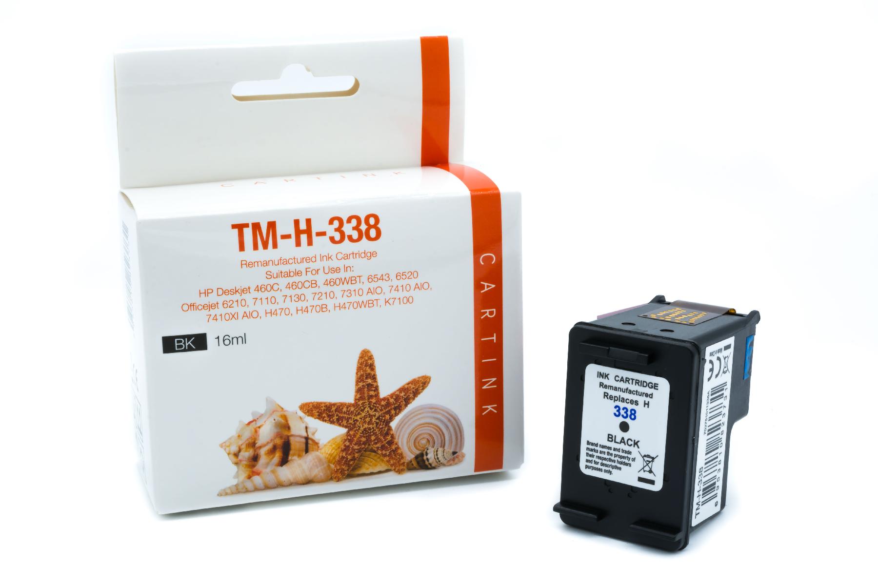 338 Refill Tinte black für HP / C8765EE / 16ml