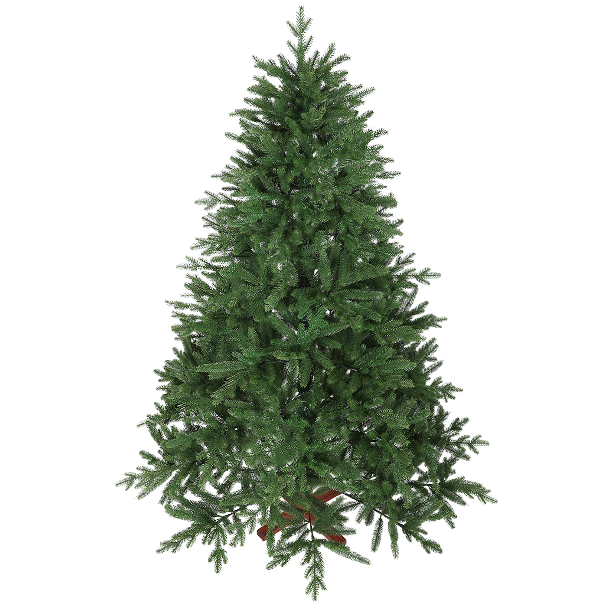 Künstlicher Weihnachtsbaum, realistisches Aussehen, klappbare Zweige, Holzsockel