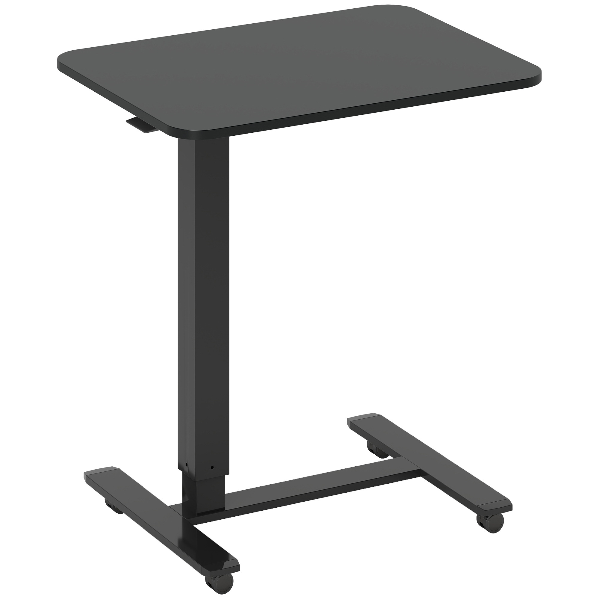 Stehpult Höhenverstellbar inkl. 4 Rollen C-Form 65 cm x 48 cm x 70-110 cm  Schwarz
