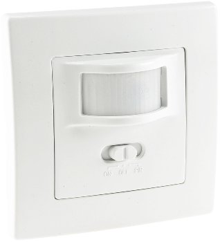 Unterputz PIR-Bewegungsmelder 160°, LED geeignet, 2-Draht Technik, weiß Unterputz PIR-Bewegungsmelder 160°, LED geeignet, 2-Draht Technik, weiß