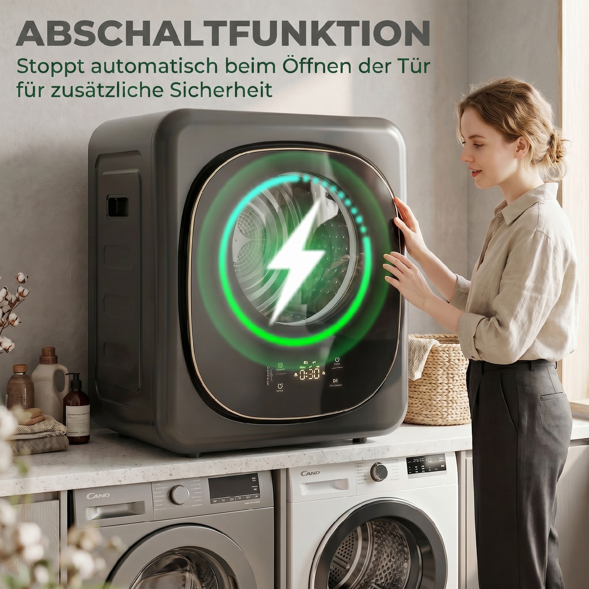 Kondensationstrockner mit Wärmepumpentechnologie, Tischgerät, monatliche Finanzierung