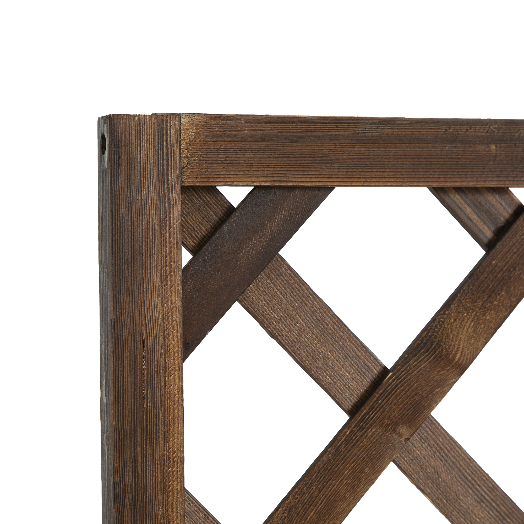 Hochbeet Pflanzenkasten mit Rankgitter, Spalier Pflanzkübel, Blumenkasten Holz, 72,5x31,5x149,5cm für Garten Balkon Terasse, Blumenkübel für Kletterpflanzen, Blumen, Braun