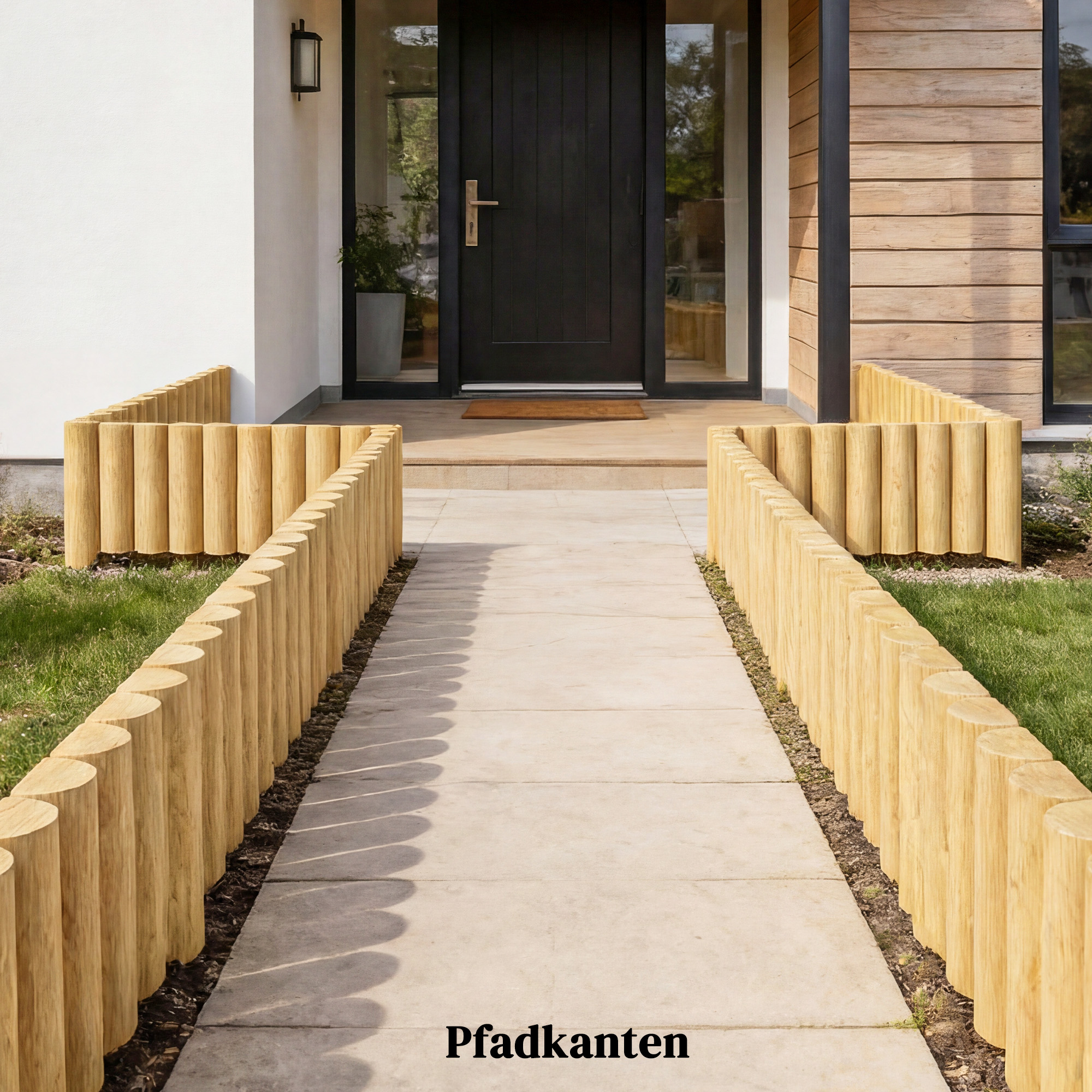 Gartenzaun Zaun aus Holz 176 cm x 30 cm Zaunelemente Hundezaun für Garten Blumenbeete Tierbarriere