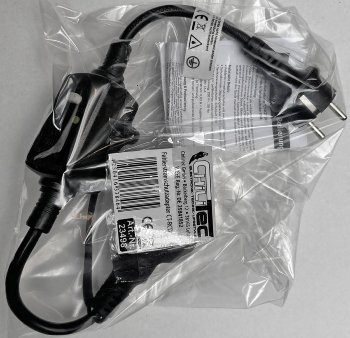 Fehlerstromschutzadapter "CT-RCD" IP44 / Zwischenstecker mit Kupplung / Stecker