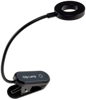LED Akku-Leseleuchte / Klemmleuchte / 18cm Schwanenhals, dimmbar, 25lm