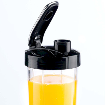 Smoothie-to-go pro Trinkbecher Comfortjuicer 450 ml für Schule, Arbeit oder Fitnessstudio - schwarz