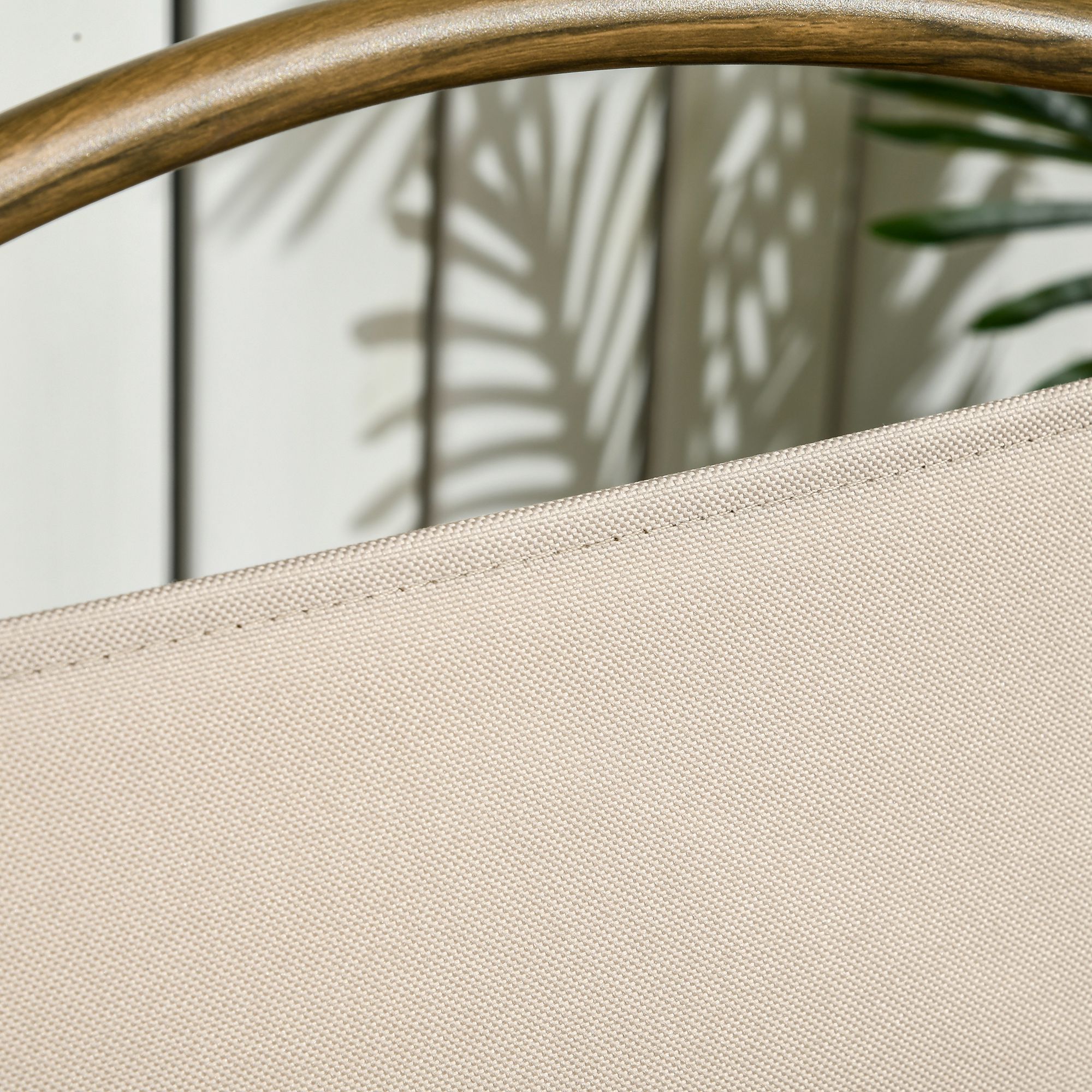 Campingstühle, 2 x Strandstuhl, faltbar, Stahl, Holzoptik, Khaki