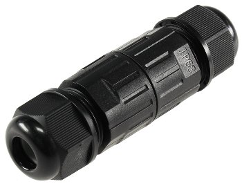 Kabelverbinder 3-polig, IP68, 450V/24A, Schraubanschluss, für Kabel Ø 6-11mm