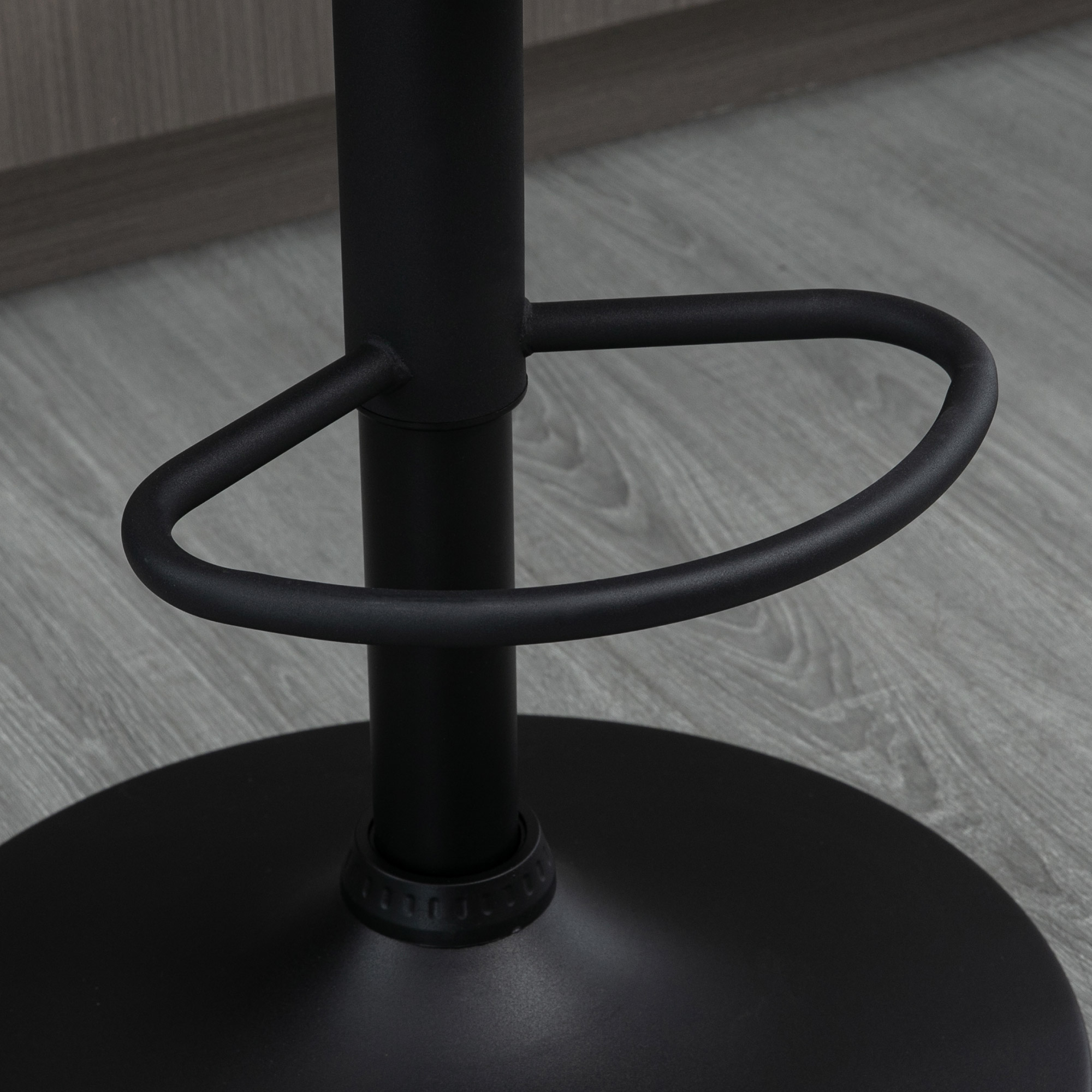 2er-Set Barhocker, höhenverstellbar, 360-Grad-Schwenk-Design, 57 cm x 50 cm x 84-104cm, Grau