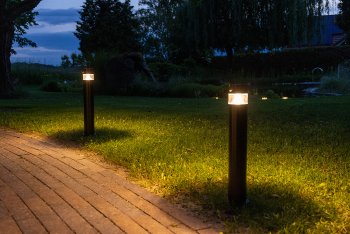 LED Solar Wegeleuchte "SWL-AS50" / IP44, warmweiß 3000K, PIR Sensor, 50cm