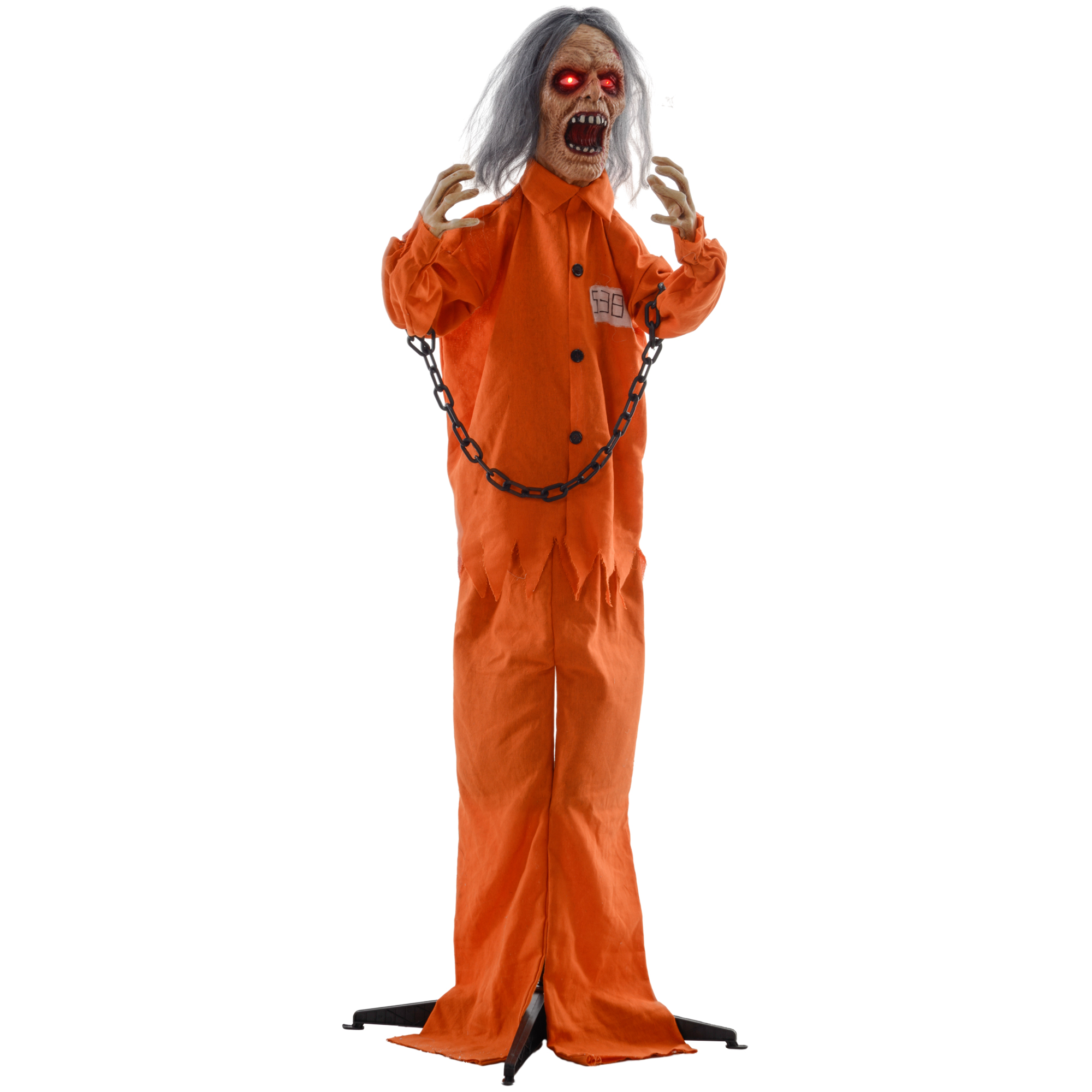 Gefangenen-Geist, Helloweendeko, gruselige Laute, rote Augen, beweglich, Orange