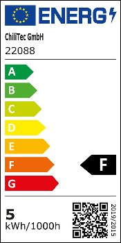 LED-Einbauleuchte "Flat-32" warmweiß / 80x32mm, 5W, 590lm, weißes Gehäuse