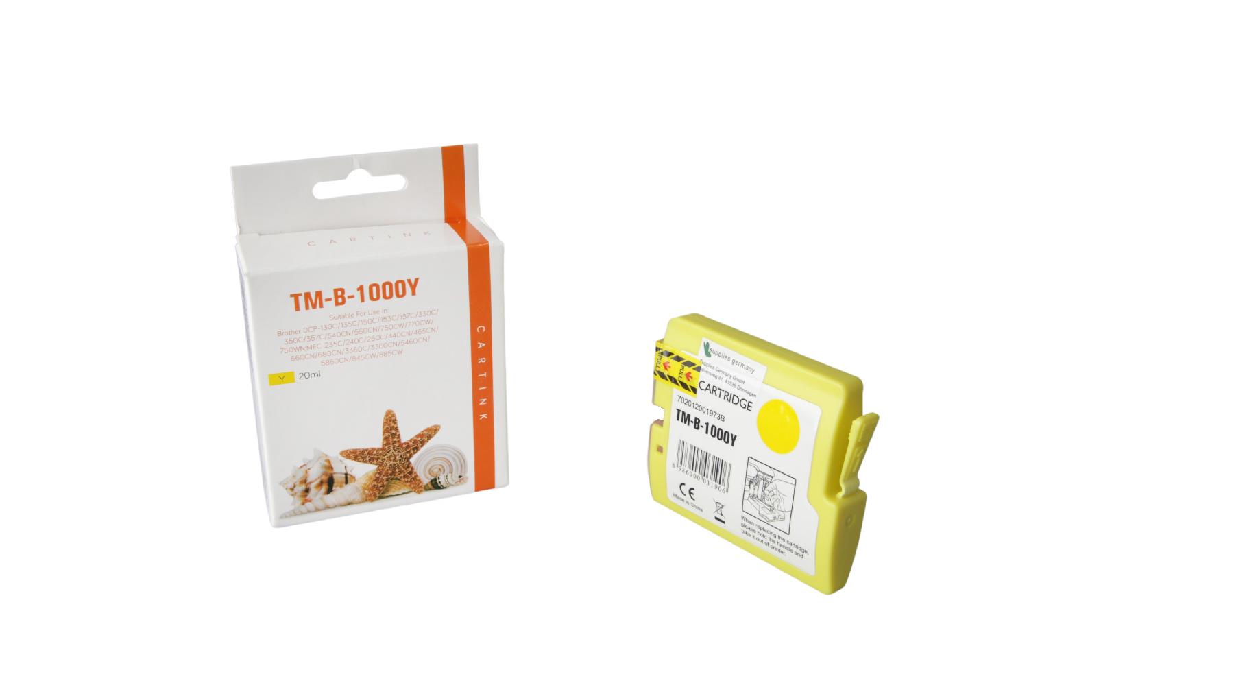 LC970/1000Y alternativ Seestern Tinte gelb / LC1000Y / 20ml