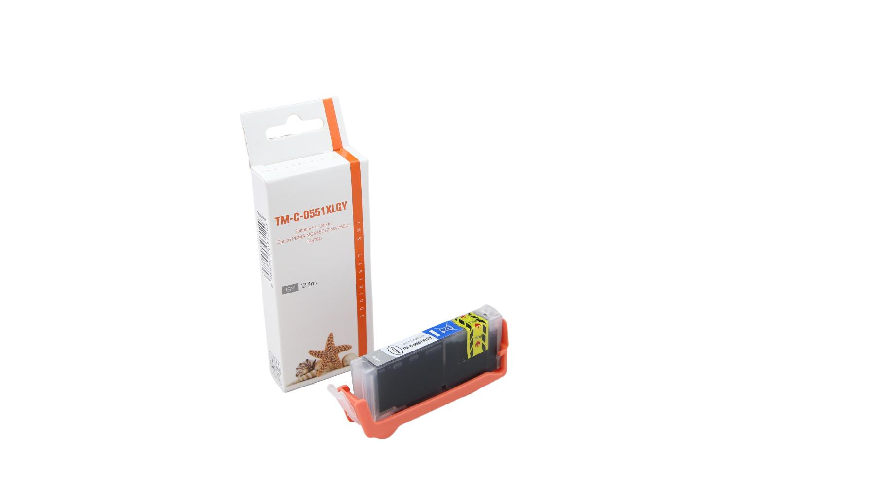 CLI551GXL alternativ Seestern Tinte Grey für Canon / 6447B001 / 12,4ml