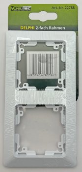 MILOS 2-fach Rahmen, weiß matt