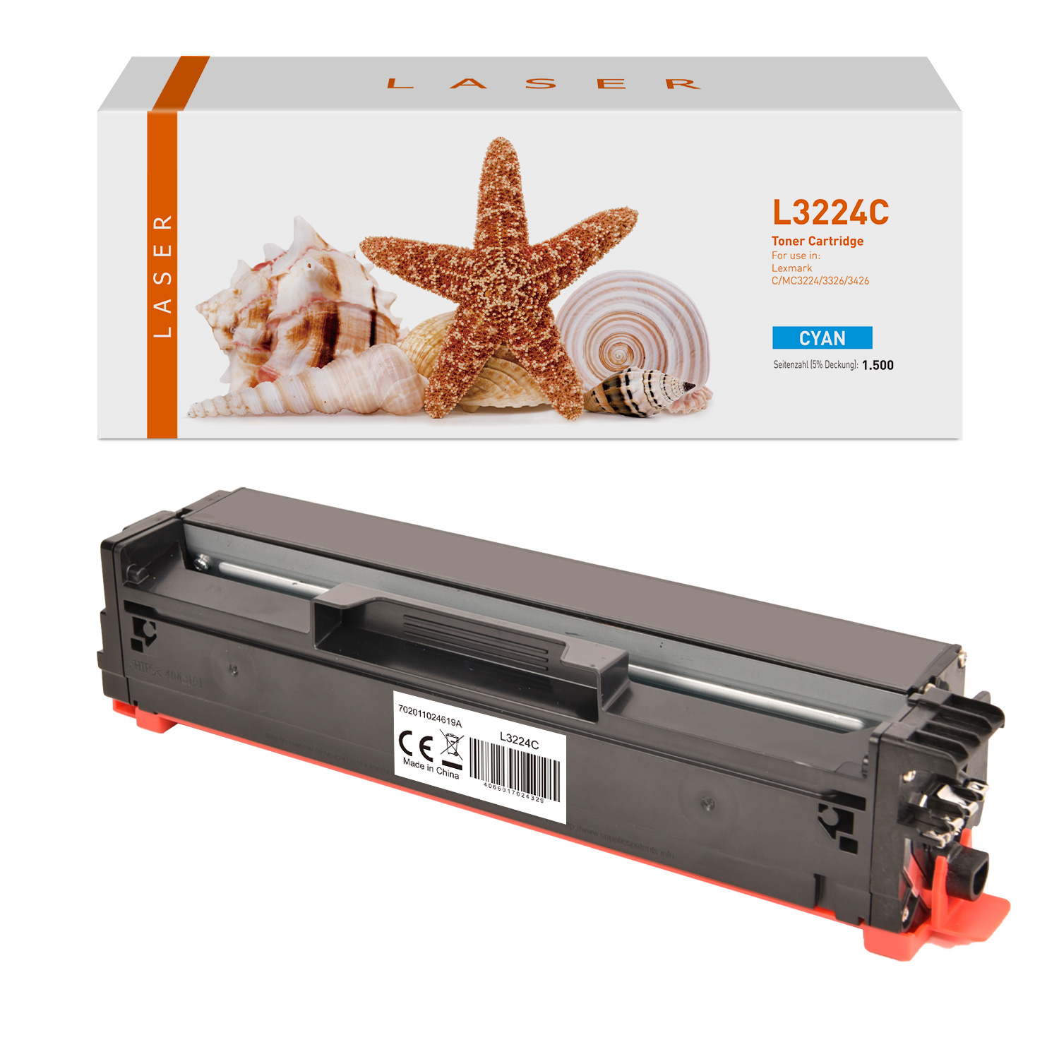 C3224C alternativ Toner cyan  für Lexmark  / C3220C0 / 1.500 Seiten