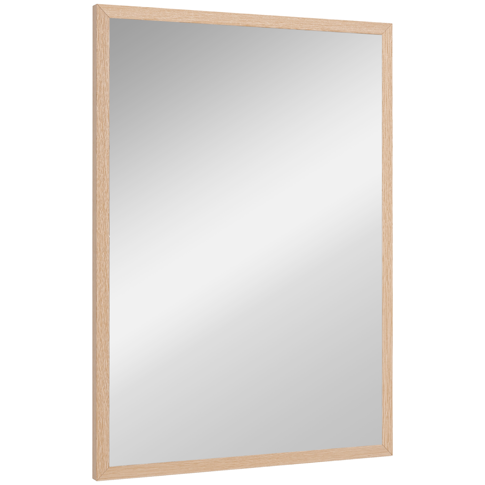 Wandspiegel, 50 x 70 cm, Rahmen in Holzoptik, einfache Montage, inkl, Schrauben Wandspiegel, 50 x 70 cm, Rahmen in Holzoptik, einfache Montage, inkl, Schrauben