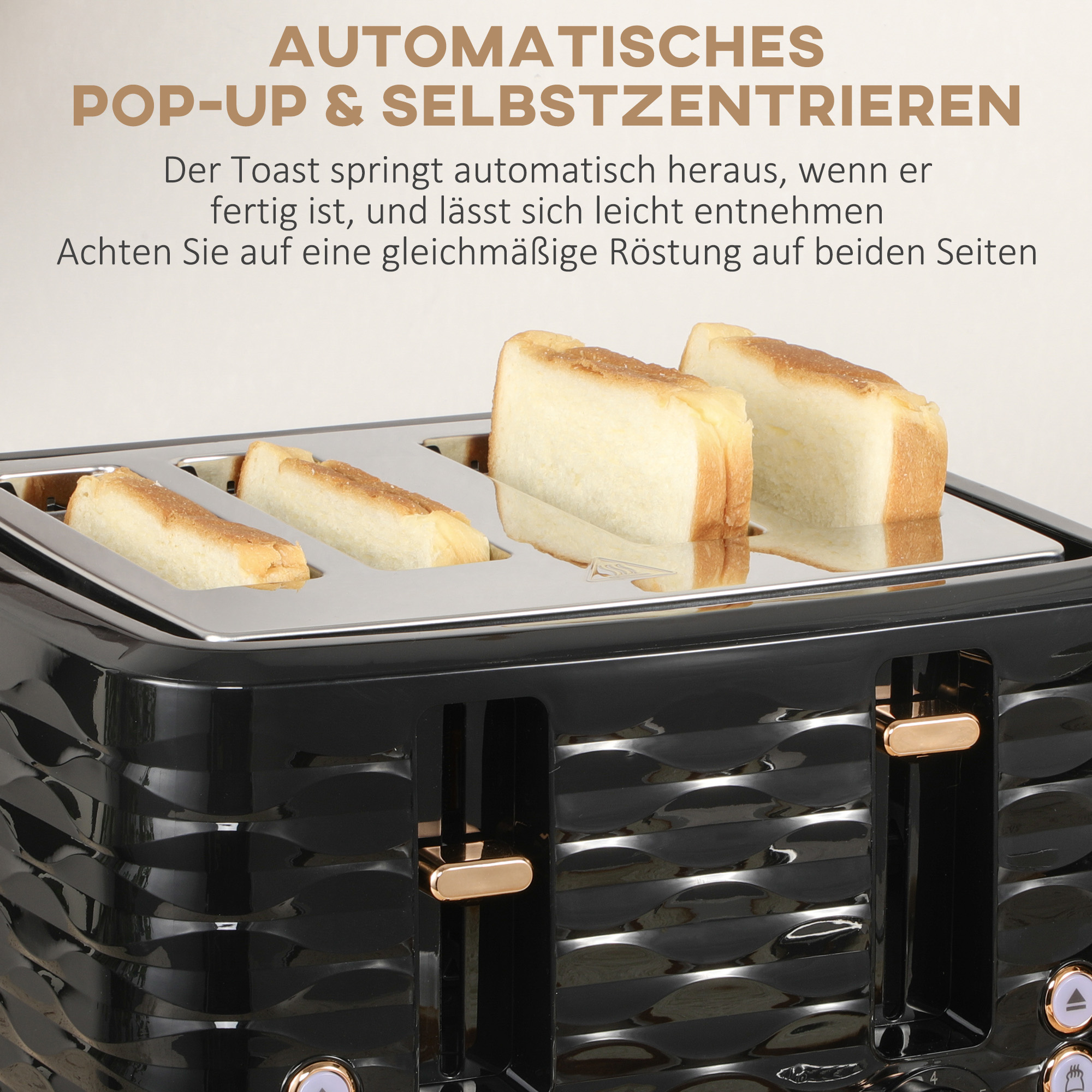 2-in-1 Toaster und Wasserkocher Set, 7 Bräunungsstufen, Auftau- und Aufwärmfunktion, Grau