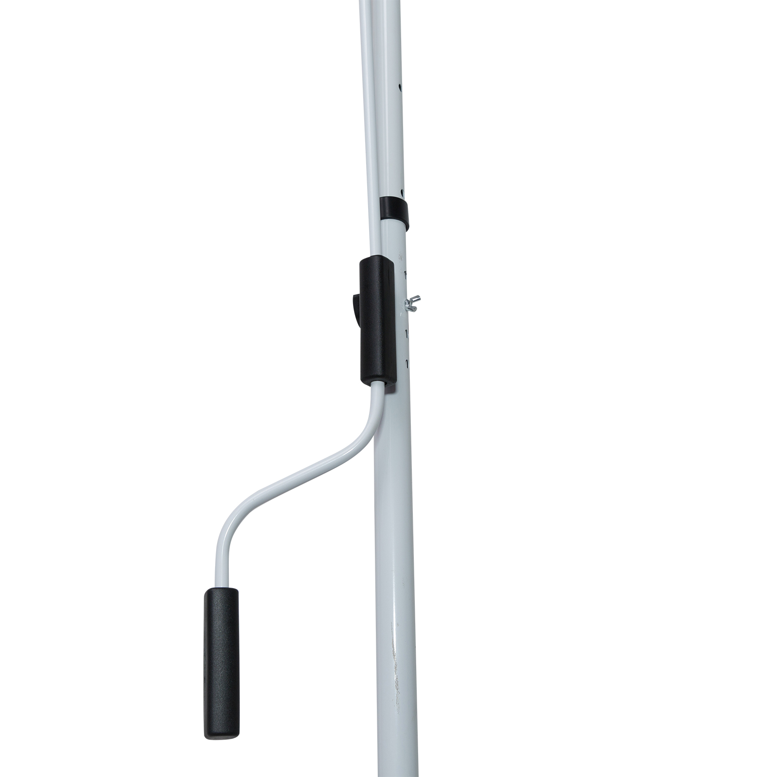 Klemmmarkise mit Handkurbel höhenverstellbar Gelenkarmmarkise schmutzabweisend, witterungsbeständig Balkonmarkise 150cm breit Terrassenmarkise für Terrasse Balkon Veranda Grau