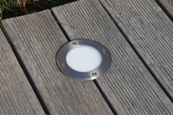 Bodenleuchte "BEL Uni R" / ØxT 11x14cm, IP65, GU10 Fassung, rund