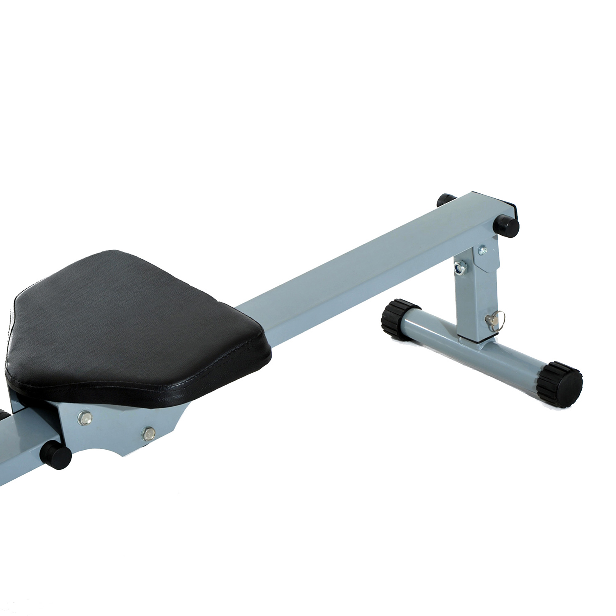Rudergerät für Zuhause, Hydraulisches Fitness-Rudergerät mit LCD-Display, 12 Widerstandsstufen, Rudermaschine belastbar bis 100kg Fitnessgerät Trainingsgerät für das Ganzkörpertraining