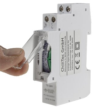 analoge Tages-Zeitschaltuhr für, Schalttafel-Einbau, 230V, max. 3500W