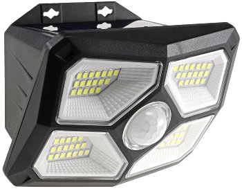 LED Solar Wandleuchte "SWL 722" / PIR Bewegungsmelder, 72 LEDs, IP65