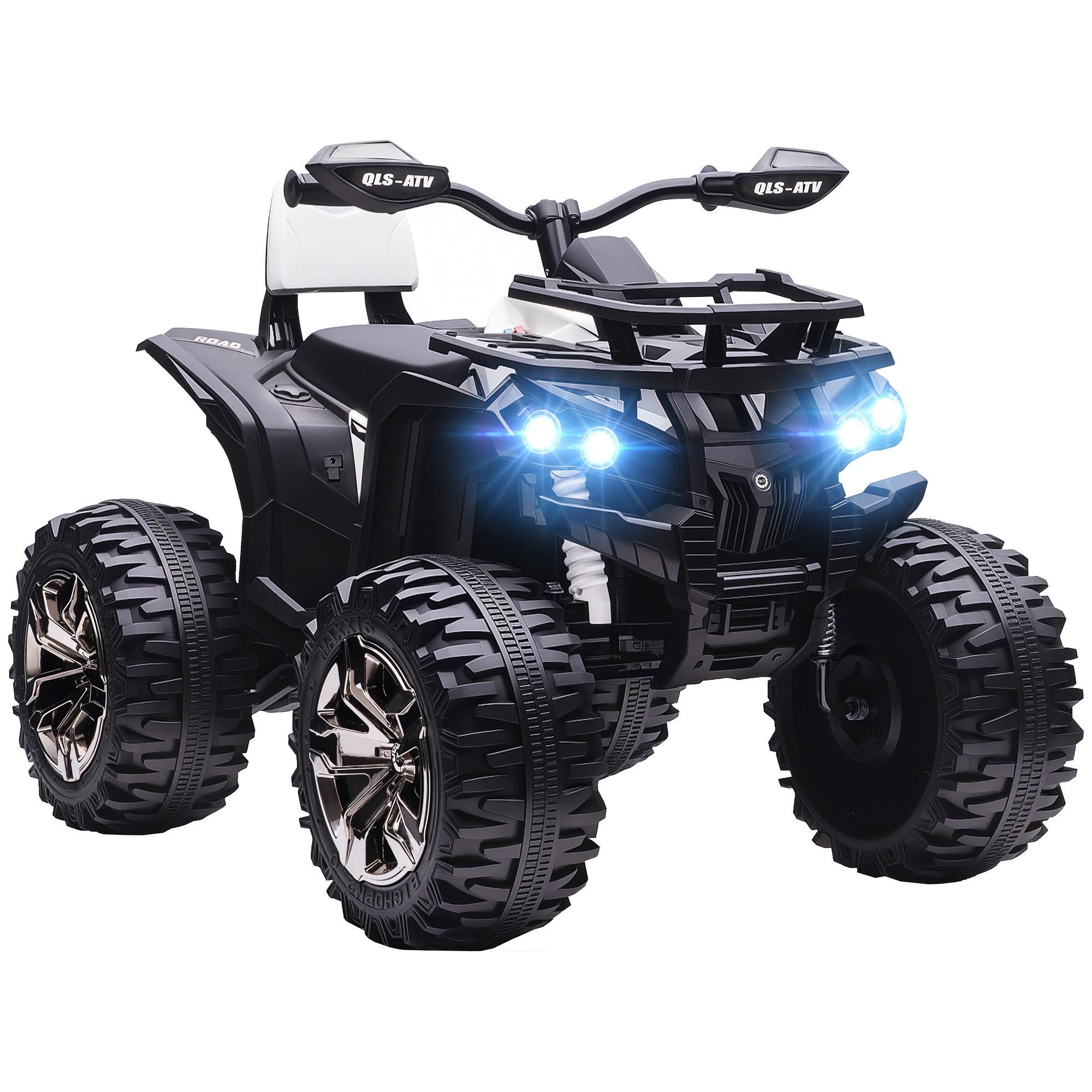 Elektro-Kinderquad, 3-8 km/h, 45 Min. Betriebszeit, LED-Scheinwerfer, Musikplayer mit USB, für Kinder 3 bis 5 Jahre