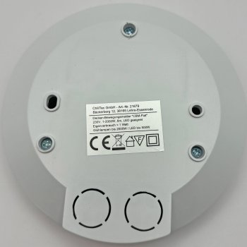 Decken-Bewegungsmelder "CBM-Flat" 360°, LED geeignet, 6m Detektion, 2000W, weiß