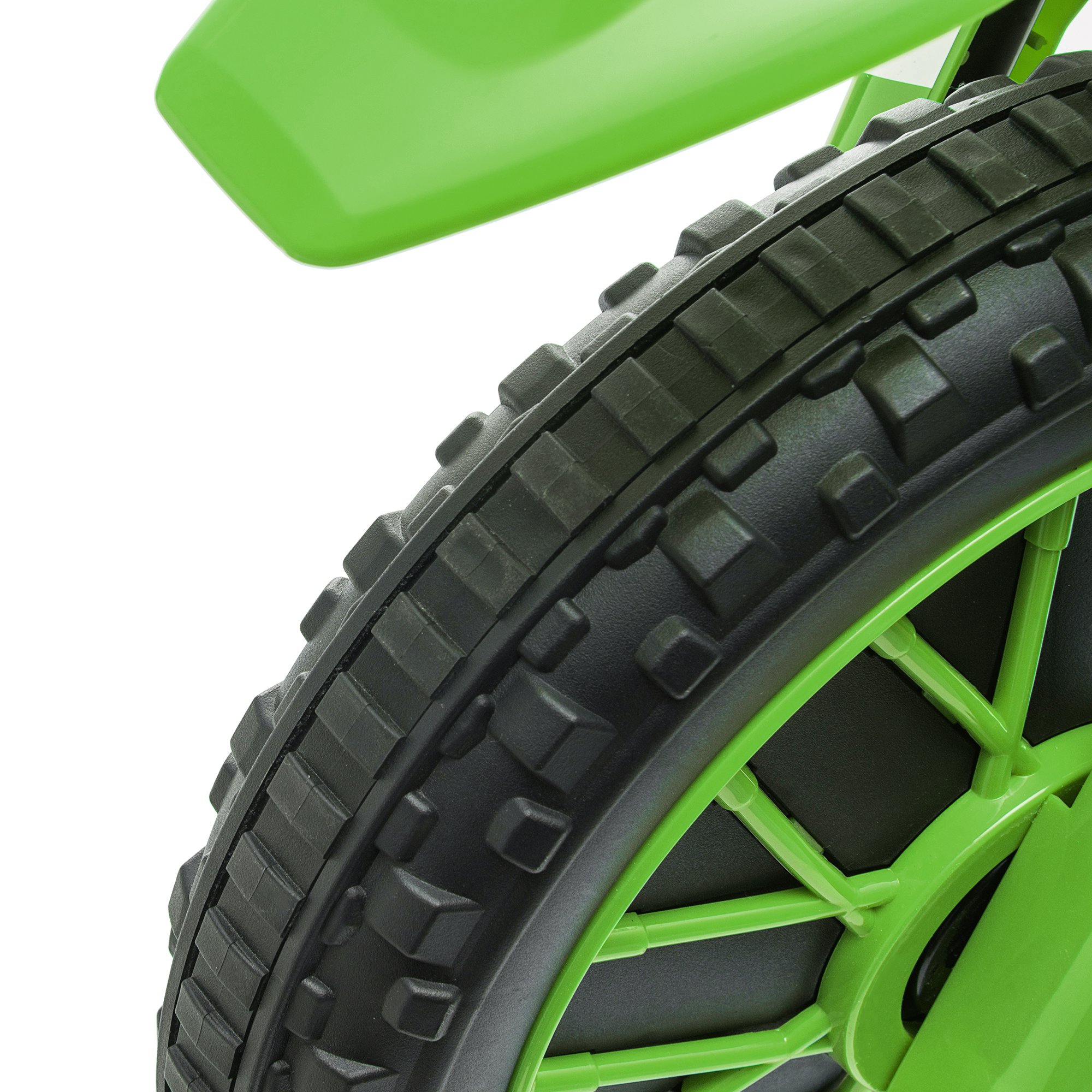 Kindermotorrad, mit Stützrädern, ab 3 Jahre, grün & weiß