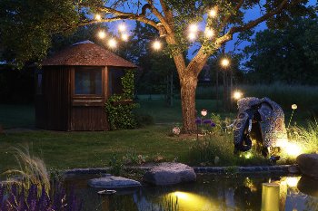 Biergarten-Lichterkette "CT-BGL 15" / 1,5 + 12,5m, 15x Filamentlampe 0,8W