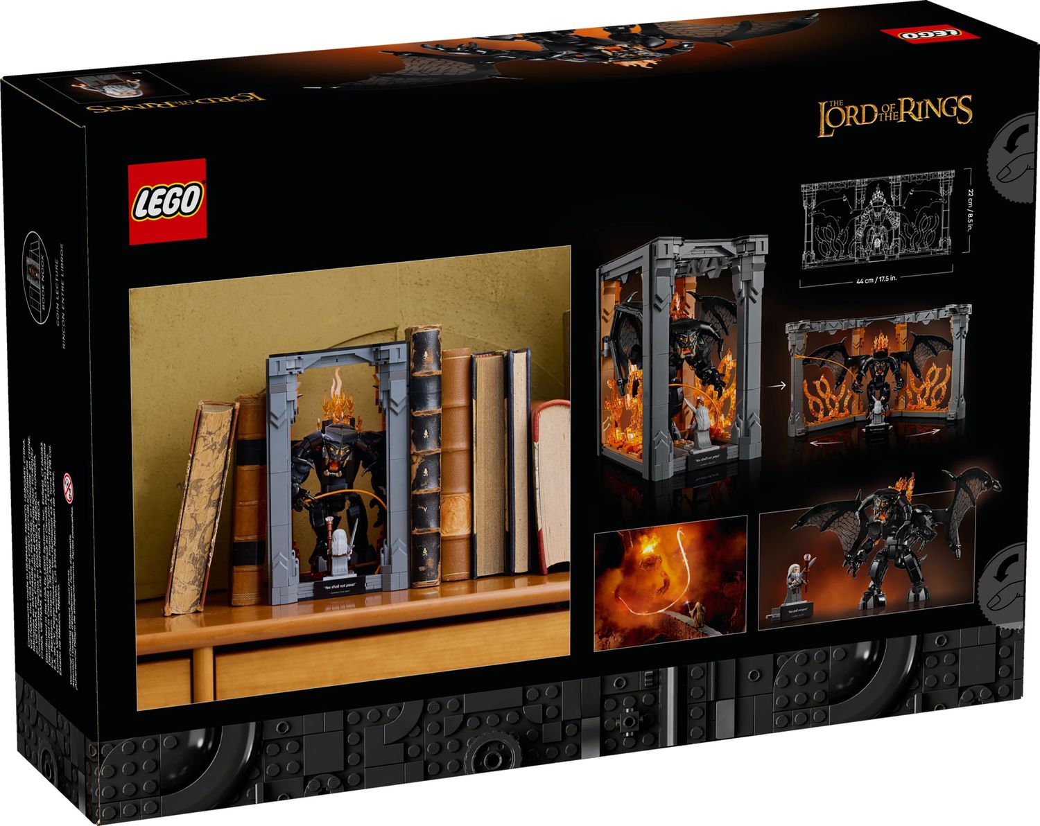 LEGO® 10367 - Icons Der Herr der Ringe: Balrog  Bücherstütze (1201 Teile)