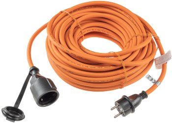 Verlängerungskabel 25m, IP44, Orange / H07RN-F 3G1,5 , Stecker / Kupplung