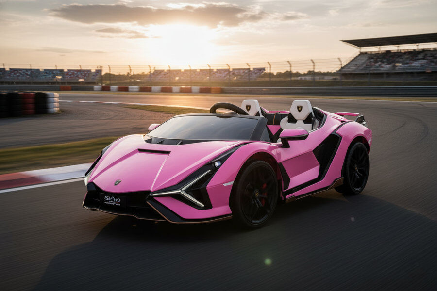 Kinderfahrzeug Lamborghini SIAN 2 Sitzer - pink