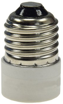 Lampensockel-Adapter, Kunststoff / E27 auf E14