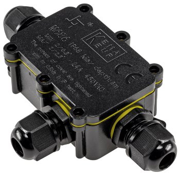 Kabelverbinderbox, 3 Anschlüsse,450V/24V, IP68, Ø 6-11mm für Erdkabel, wasserdicht