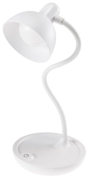 LED Tischleuchte mit Schwanenhals / Batterie, dimmbar, warmweiß, Weiß