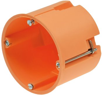 UP Hohlwanddose Ø 68 x 61mm, inkl. Geräteschrauben, orange