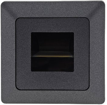 MILOS LED-Einbauleuchte "COB" Anthrazit / 80x80mm, 3000k, warmweiß, 55Lumen