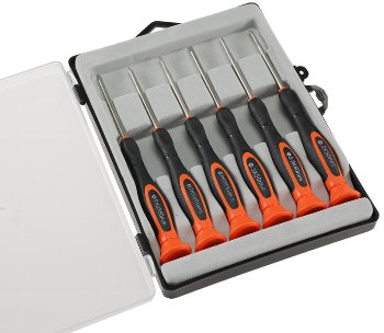 Feinmechaniker-Schraubendrehersatz, je 3x für Schlitz- & Kreuzschrauben