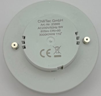 LED Leuchtmittel GX53 "XH 90" warmweiß / 9W, 805lm, Ø75x25mm, 120°, 3000k