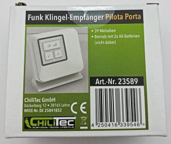 Funk-Klingel Empfänger "Pilota Porta" / Batterie-Empfänger