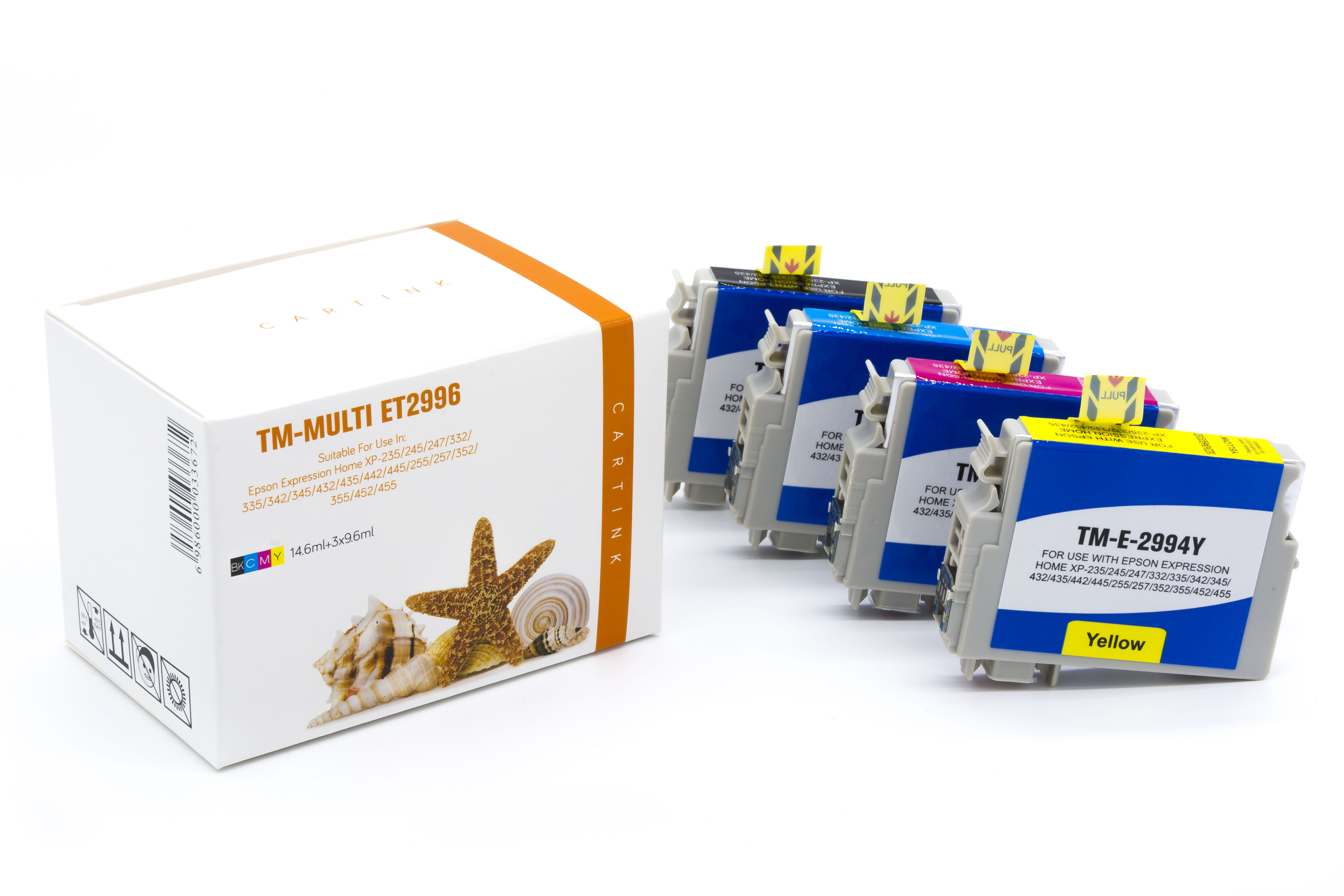 Multipack T2996 alternativ Tinte für Epson / C13T29964010/29XL/BK14,6ml/C,M,Y9,6ml (PATENT