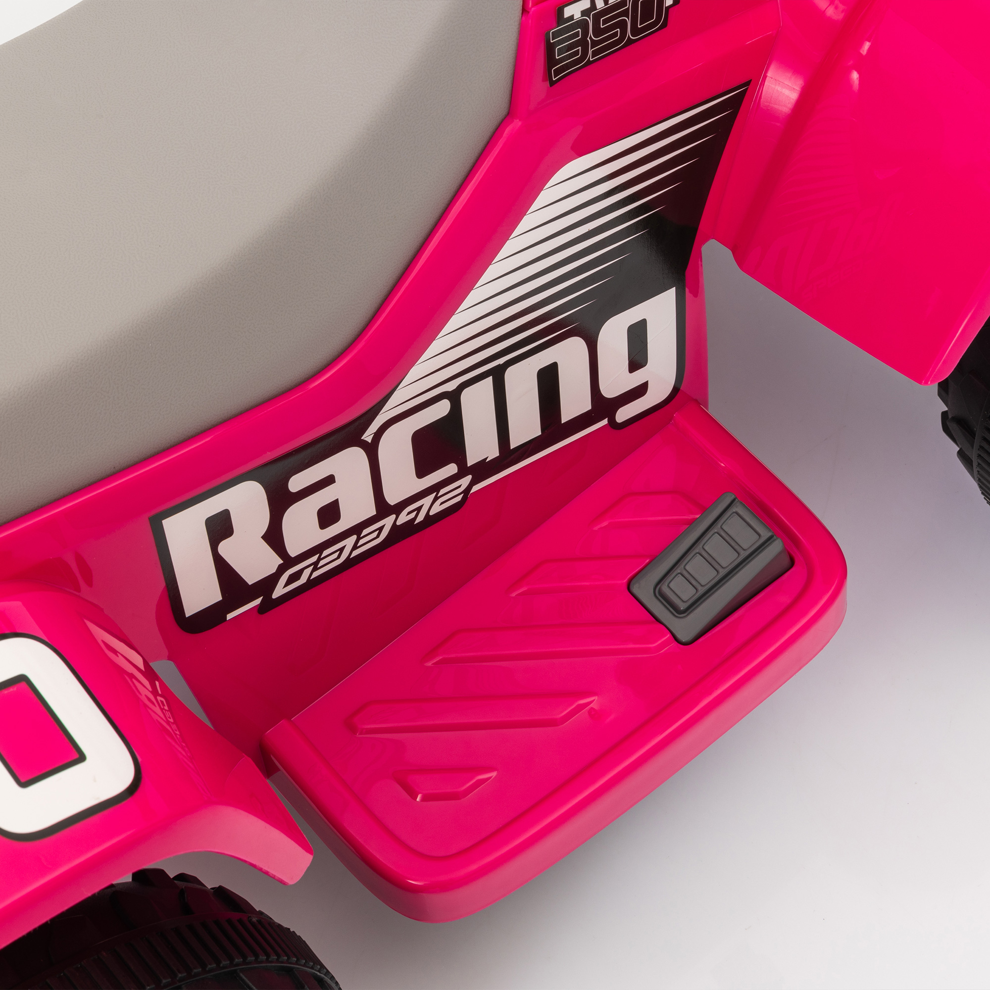 Quad Bike für Kinder, batteriebetrieben, fährt vorwärts und rückwärts, LED-Lichter, 18-36 Monate, Rosa
