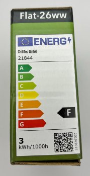 LED-Einbauleuchte "Flat-26" neutralweiß / 80x26mm, 3W, 390lm, weißes Gehäuse