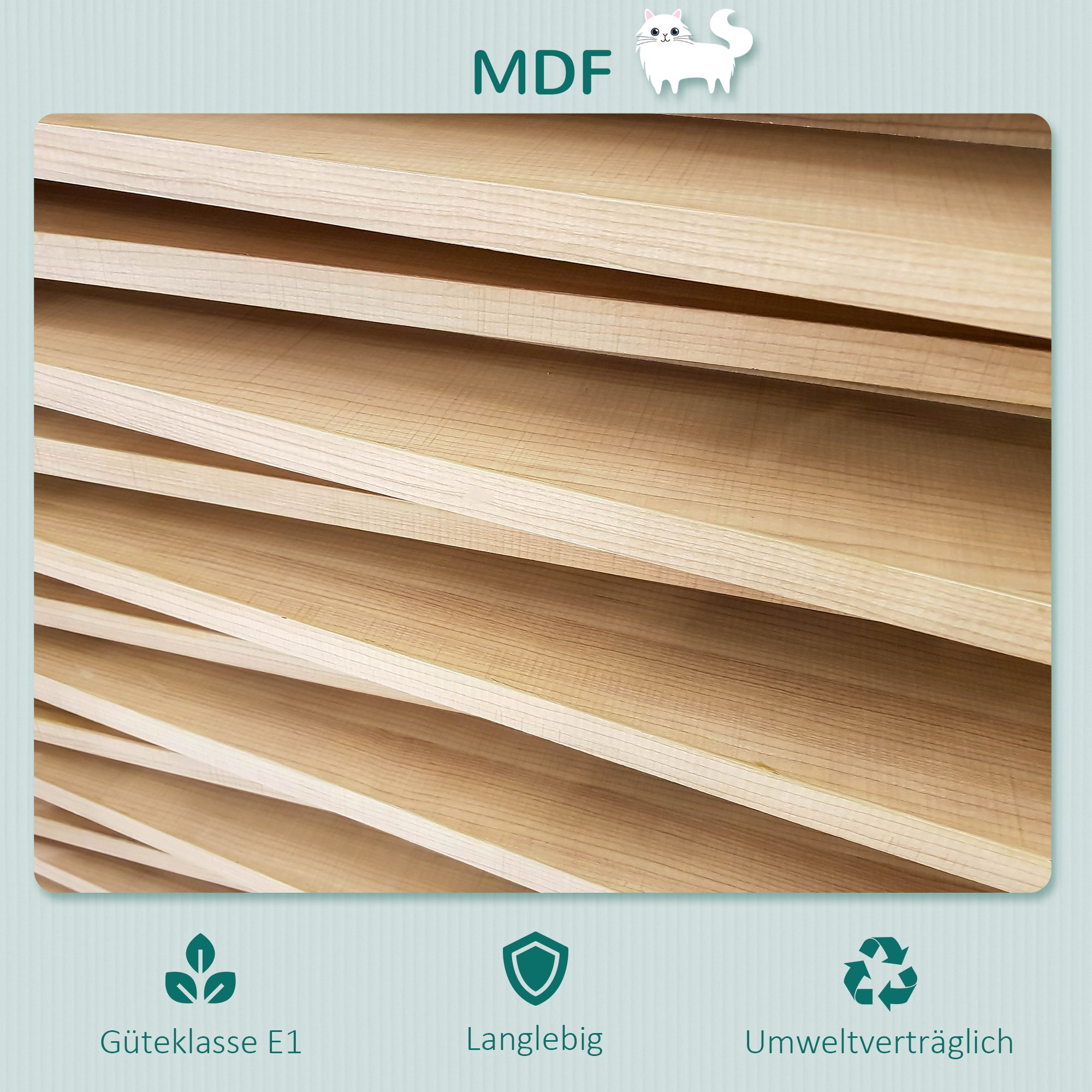 Katzenliege Katzen Wandliege Katzenbett Katzenregal Wandmontage Plüschauflage Braun 41 x 28 x 21 cm