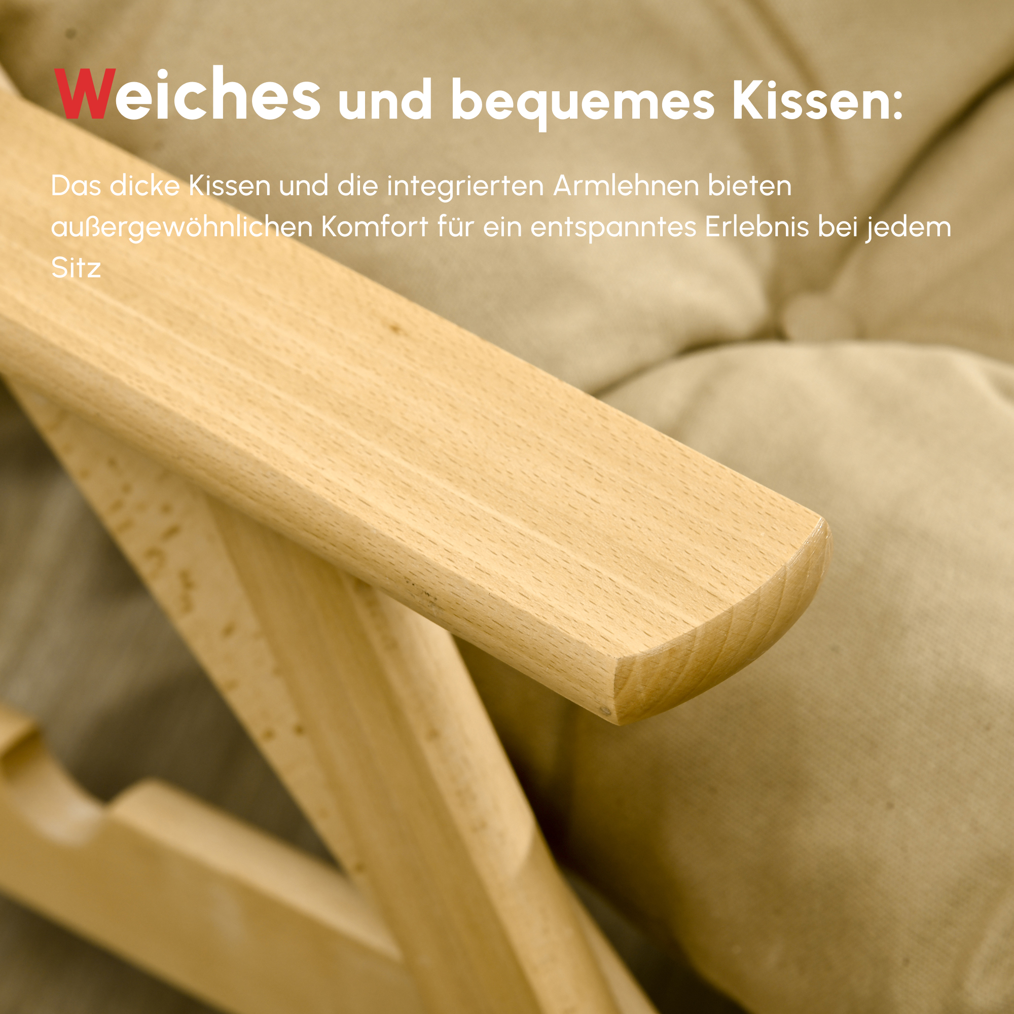 Akzentsessel, Relaxsessel, verstellbare Rückenlehne, Buchenholzrahmen, bis 120 kg, Braun